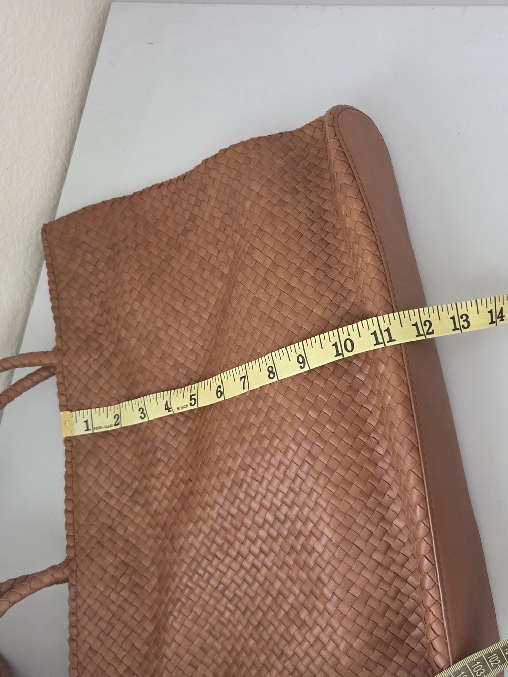 Quince Handwoven Leather Tote - Picture 9 of 10